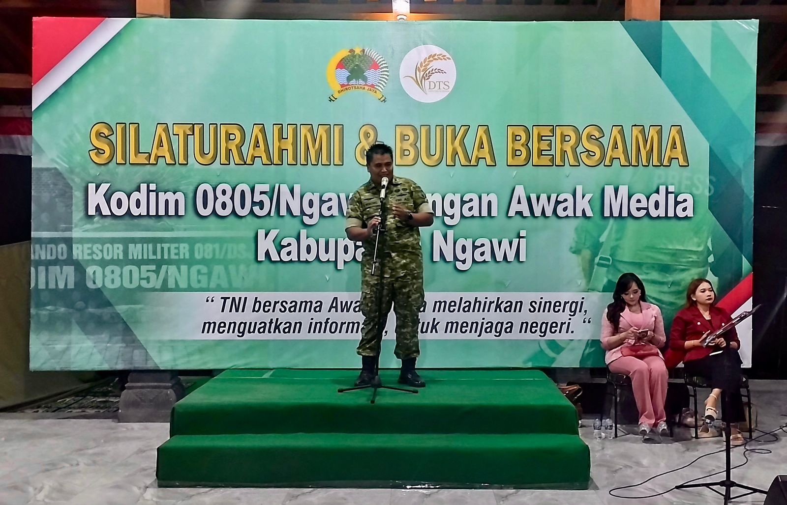 Kodim 0805/Ngawi Gelar Silaturahmi Dan Buka Bersama Dengan Awak Media Kabupaten Ngawi